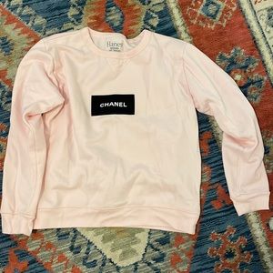 Hanes x CHANEL sweatshirt in Pink size M